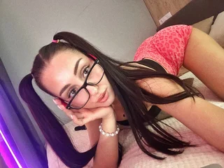 Amateur adult with glasses and pigtails, 18+